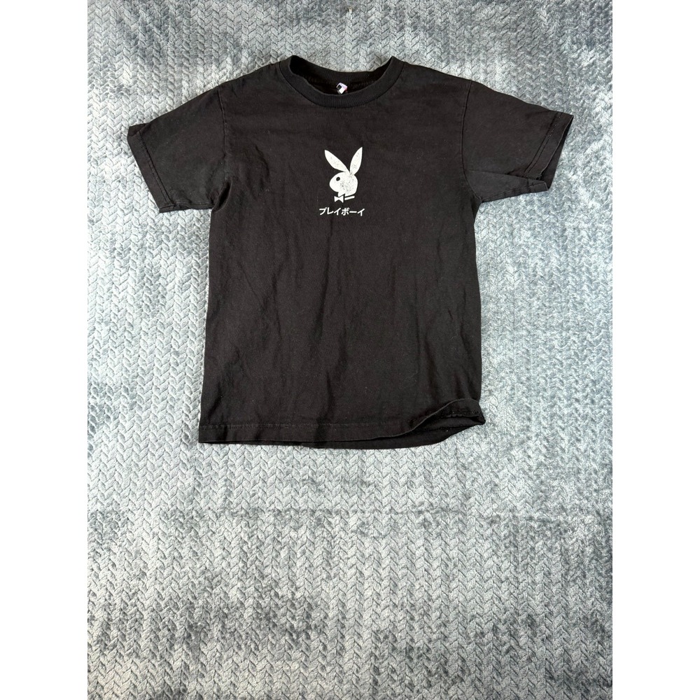 Playboy Color Bars Tokyo Club Ace Of Spades T Shirt Mens Small Black Cotton‎